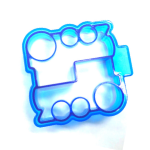 Train shaped sandwich cutter
