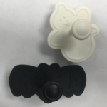 cookie cutter stamps black bat and white ghost