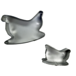 two sleigh cookie cutters